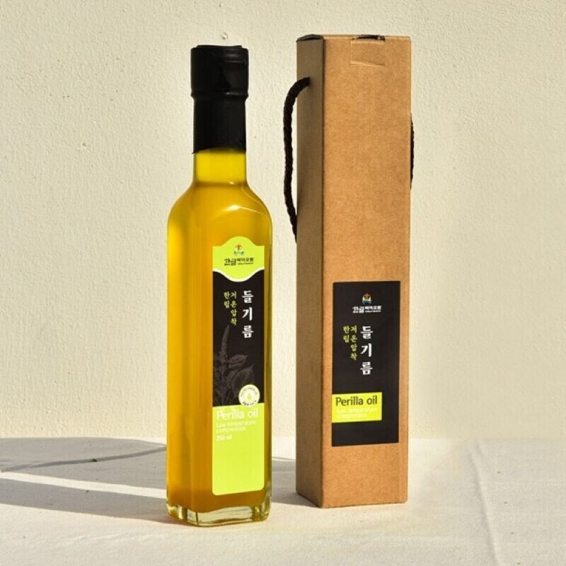 강원더몰,(봄빛장터) [고성 한림바이오팜] 저온압착 들기름 250ml 1병